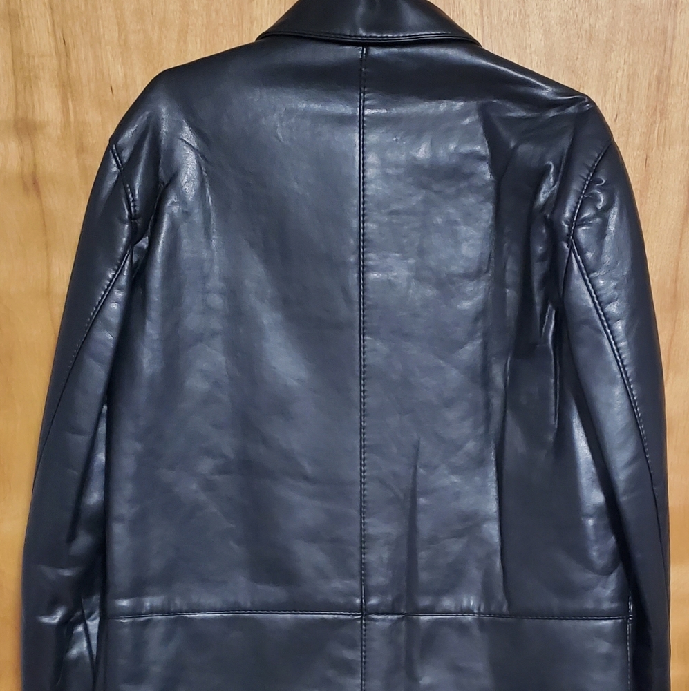 Italian Textile Leather Jacket - Picture 6 of 10